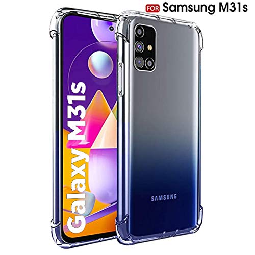WOW Imagine Ultra Hybrid Shockproof Case | for Galaxy M31s | Flexible Protective Cushioned Edges Crystal Clear TPU Bumpe