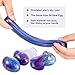 Makone Galaxy Fluffy Slime, 3pcs Colorful Soft Egg Slime Putty Magic DIY Clay Stress Relief Toy No Borax and Non Toxic Scented for Children and Adults