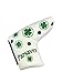 Shamrock Clover Replacement Putter HeadCover - by Parsaver - Lucky Four Leaf Covers Compatible with Scotty Cameron Odyssey Taylormade Titleist Ping and Mizuno Putters