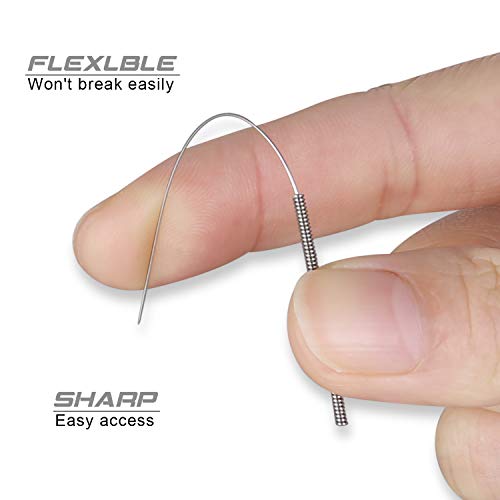 MAKEASY 3D Printer Nozzle Cleaninng Kit, 3D Printer Accessories Nozzle Cleaning Tool Kit - 0.4mm Needles Tweezers Filament Clog Cleaner Accessories
