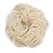 Scrunchy Updo Wavy Straight Hair Bun Clip Messy Donut Chignons Synthetic Hairpiece Hair Extension (bleach blonde)thumb 3