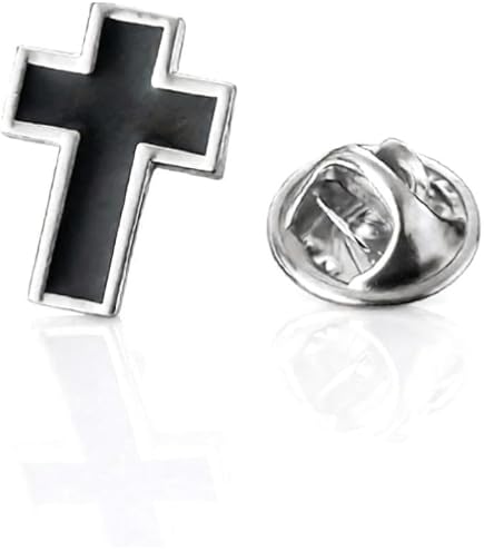 Amazon.com: Needzo Cross Lapel Pin with Prayer Card, Religious