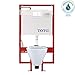 Toto CWT418MFG-2No.01 Aquia Wall-Hung Toilet and In-Wall Tank System-1.6-GPF / 0.9-GPF, Cotton