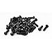 uxcell M6x20mm Button Head Hex Socket Cap Screw Bolt Black 50pcs