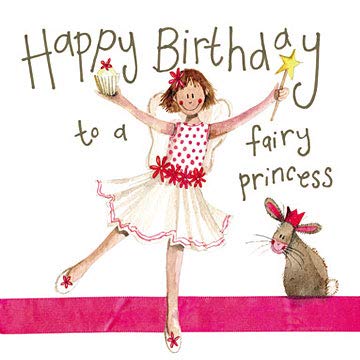 Alex Clark Happy Birthday to a Fairy Princess Card - Bunny - Rabbit - For Her - For Girls - Greeting Card - Cards To Celebrate - Designed and Printed in the UK…