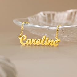 SANNYRA Aaliyah Name Necklace Personalized 18K Real