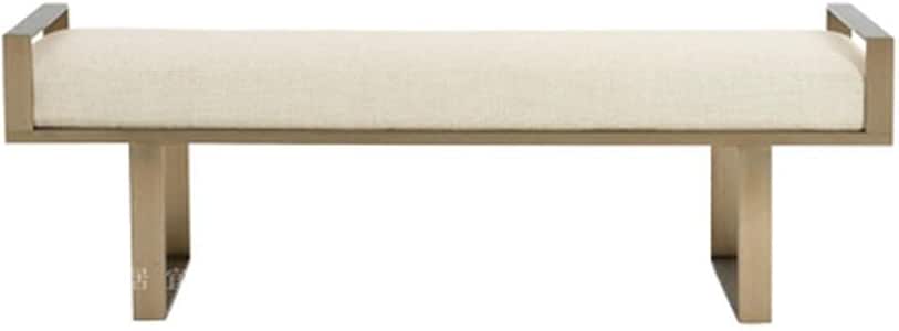 PanYFDD Banco Largo Capitoné Tapizado con Patas con Marco De Metal