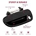 AUTEX Door Handle 2pcs Exterior Front Left Right Driver Passenger Side Black Compatible with Verna 2000 2001 2002 2003 2004 2005 2006 Door Handles 80684 80683