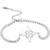 Dreamtimes Witch Knot Charm Bracelet Silver Color Witch Bracelet for Women Celtic Knot Bracelet Witches Knot Protection Amulet Triquetra Bracelet Wiccan Jewelry Satanic Bracelet