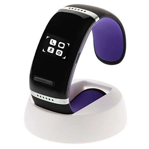 BMT L12S OLED Touch Screen Bluetooth 3.0 Bracelet Wristwatch Smart Watch Wristband Phone Mate with Speaker Call ID Display / Answer / Dial / Anti-lost Sports Pedometer for IOS iPhone 4 4s 5 5s 5c Samsung Galaxy s3 s4 Note 2 Note 3 Note 4 Blackberry HTC LG Sony Motorala Nokia and Other Android Smart Phones (Purple)