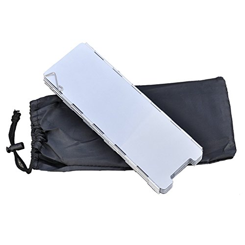 Virtuous Camping Stove Windscreen for Use with Solo Stove and Pocket,Camp,Propane,Butane,Alcohol Stoves Windscreen,Outdoor,Aluminum 8 Plates - Thumbnail 5