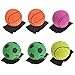 GOGO Pack of 6 Rubber Bouncy Balls with Wrist Strap & String for Finger Exercise