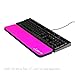 Fat Wrist Pad 17 is a 4 X 17 X 0.75 Inch Wrist Rest for Standard Keyboards and Full Length Mechanical Keyboards (Purple)