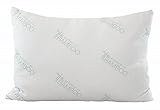 Essence of Bamboo Gel Fiber Pillow - Down Alternative, Hypoallergenic .9 Micro Denier Filled Pillows with Bamboo Derived Rayon / Poly Cover (Queen Size, Extra Soft) Crafted in the USA