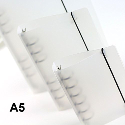 DadaCrafts(TM) A5 Mini Clear Plastic Durable 1-Inch Round 6-Rings Binder Protector Cover for DIY Scrapbooking
