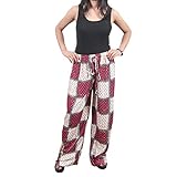 Boho Hippie Palazzo Pant Pink Printed BOHEMIAN Women Yoga Harem Pants