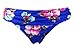 Cocoship French Blue & Red Floral Island Goddess Bikini Bottom Shirred Waisted Bikini Brief Short 10(FBA)