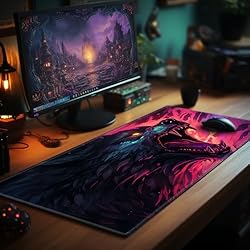 EDGFRTOIO Playmat 24" x 14" Game Mats Tabletop