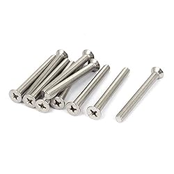 uxcell M5 x 50mm Phillips Flat Head Countersunk