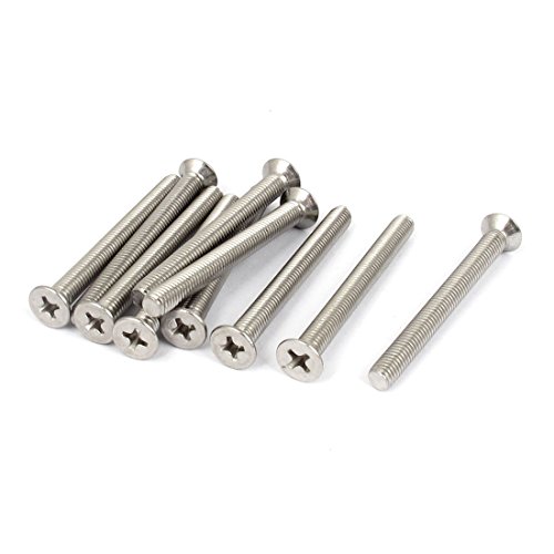 uxcell M5 x 50mm Phillips Flat Head Countersunk