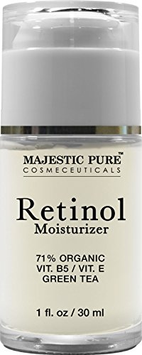 UPC 649152469244, Retinol Cream from Majestic Pure, 1 Oz. - Moisturizing Cream for Face or Eye Area Reduces the Appearances of Wrinkles &amp; Redness, With Retinol, Hyaluronic Acid &amp; Green Tea