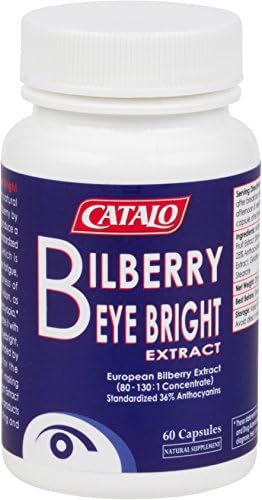 CATALO Bilberry Eye Bright Extract 60 Capsules (Pack of 2)