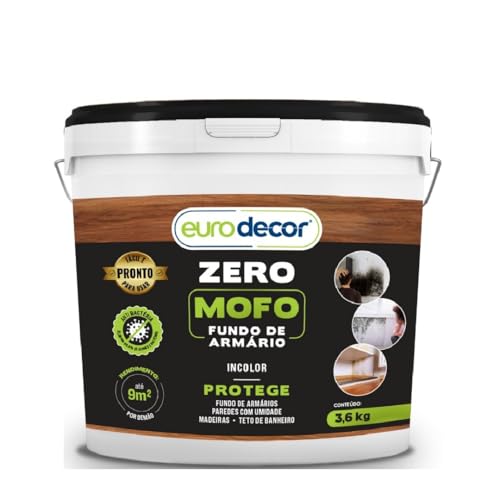 Verniz Euro Decor Zero Mofo Fundo de Armário 3.6L Parede e Teto de Banheiro