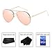 GAMT Aviator Sunglasses for Women Metal Frame Eyeglasses Gold-Barbie Pink