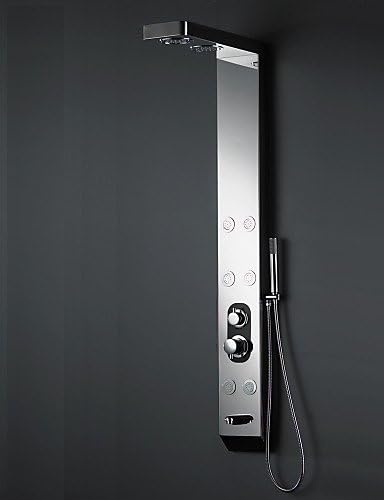 Shower Faucet Contemporary Rain Shower Sidespray Handshower Included Stainless Steel Nickel Brushed Shower Panel