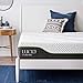 LUCID 10 Inch Latex Hybrid Mattress - Responsive Latex Foam and Encased Springs - Medium Firm Feel - Motion Isolation - Edge Support - Gel Infused - Pressure Relief - Bed in a Box - Full Size