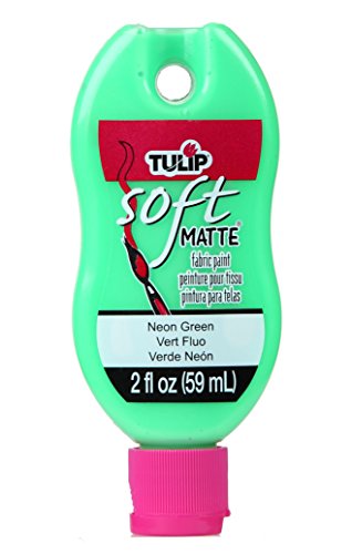 Tulip Soft Fabric Paint, 2-Ounce, Matte Neon Green