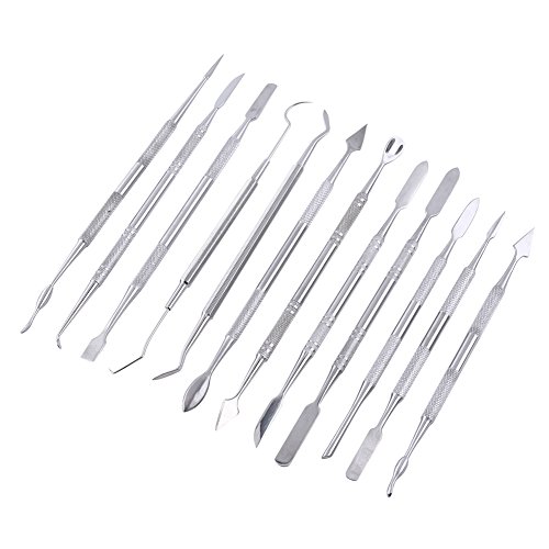 image for Walfront Wax Carving Tools Stainless Steel-12 Pcs/Set Double-Sided Wax