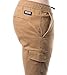 Brooklyn Athletics Men's Cargo Shorts Slim Fit Multi Pocket Stretch Twill Short