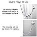 Brighter Decor Magnetic Curtain Tiebacks | Premium Curtain Holdbacks | Replace Your Curtain Hooks or Clips | Live a Brighter Life | 4-Pack, Silver