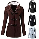 GuGio Womens Winter Fashion Outdoor Warm Wool Blended Classic Pea Coat Jacket