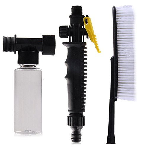 AMAZZANG-Long Handle Car Wash Brush Cleaner Water Spray Soft Bristle Duster Cleaning Tool (as picture)