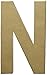 Craft Ped Paper CPL1006251-N.K Mache Letter N Kraft, 8