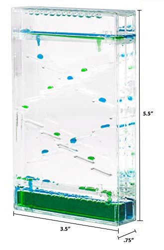 Hypnotic Liquid Motion Zig Zag Timer for Sensory Play, Relaxing Bubble Motion Desk Toy for Autism, ADHD, Calming Liquid Motion Visual Relaxation Desk Toy, Soothing Fidget Toy, Great Office Decor - Thumbnail 6