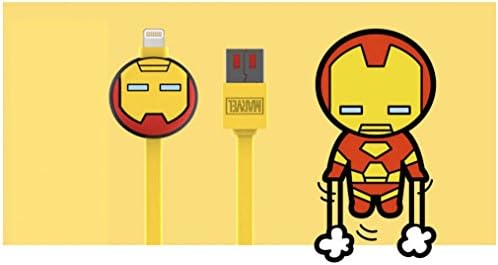 Marvel 3.3 Feet USB Charger Avengers Sync Data Charging Cable for Samsung Galaxy iPhone Spider Man Captain America Iron Man 8Pin