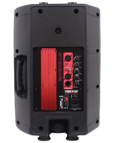 Pair Rockville RPG10 10" 1200w Powered PA/DJ Speakers + 2 Stands + 2 Cables+Bag - Thumbnail 2