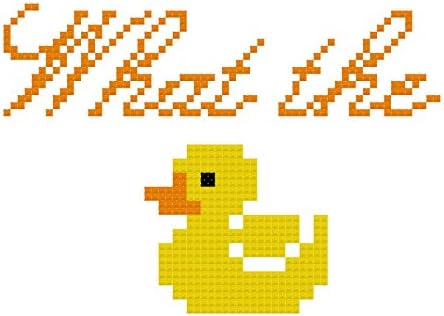 Counted Cross Stitch Pattern. What the duck