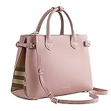 Tote Bag Handbag Burberry Medium Banner House Check PALE ORCHID Item 39970621
