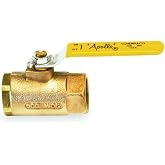 Apollo 70-100 Series Bronze Ball Valve, Two Piece, Inline, Lever, 1/2" NPT Female