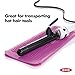 OXO Good Grips Heat Resistant Silicone Travel Pouch for Curling Irons and Flat Irons, Pinkthumb 1
