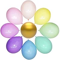 WinkyBoom Pastel Balloons - Assorted Color Balloons 10 inch 101 Count - Unicorn Rainbow Balloons