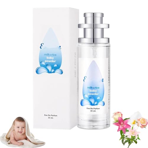 LBOYLOVE® Long Lasting Baby Powder Fragrances, Fresh and Light Scent Baby Tower Perfume, Long-lasting Moisture & Fragrance - Gift for Women Gentle Baby Powder & Floral Notes 35ml