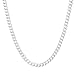 Men's 4mm Solid Sterling Silver .925 Curb Link Chain Necklace, Made in Italy (28 Inches)