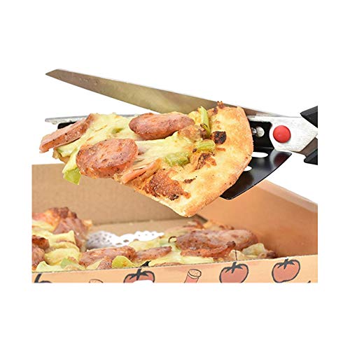 Multifunctional Stainless Steel Heavy Duty Kitchen Scissors Pizza Easy Cutter with Spatula Tip –Baking Accessories