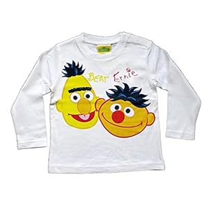 Babyshirt met lange mouwen voor jongens en meisjes, Sesamstraat Ernie & Bert (uniseks)