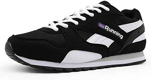 ONKE Mens Breathable Mesh Suede Casual Shoes Comfortable Best Walking Jogging shoes black 8